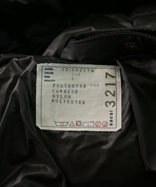sacai（サカイ）ダウンジャケット/ダウンベスト 紺 サイズ:3(L位) メンズ/2200642066015