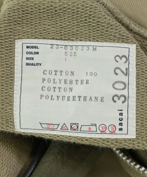 sacai（サカイ）パーカー カーキ サイズ:1(S位) メンズ/2200644674027
