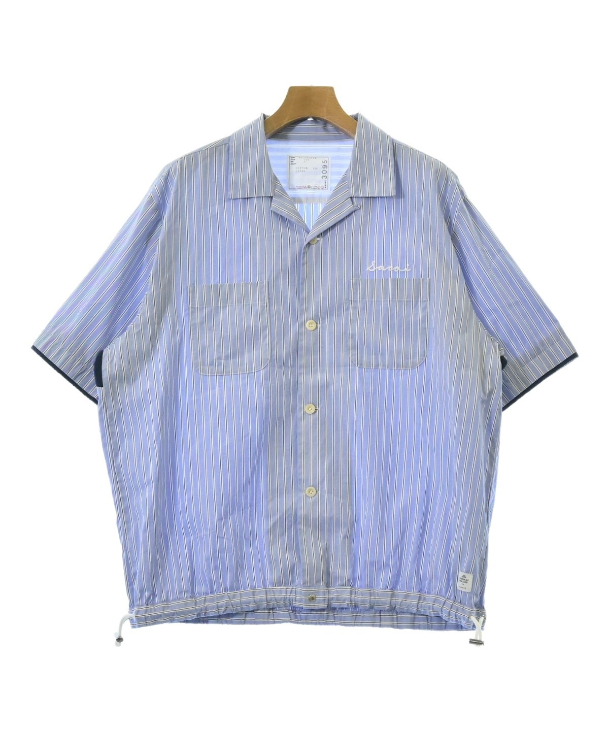 sacai（サカイ）カジュアルシャツ 青 サイズ:3(L位) メンズ