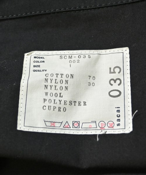 sacai（サカイ）その他 黒 サイズ:1(S位) メンズ/2200599045019