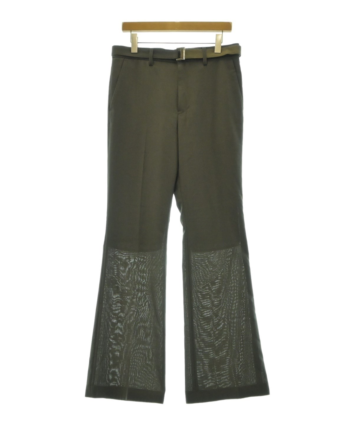 sacai サカイ サイドラインワイドスラックス カーキ sacai - 【美品】 sacai / サカイ | Suiting Pant / 裏地付き