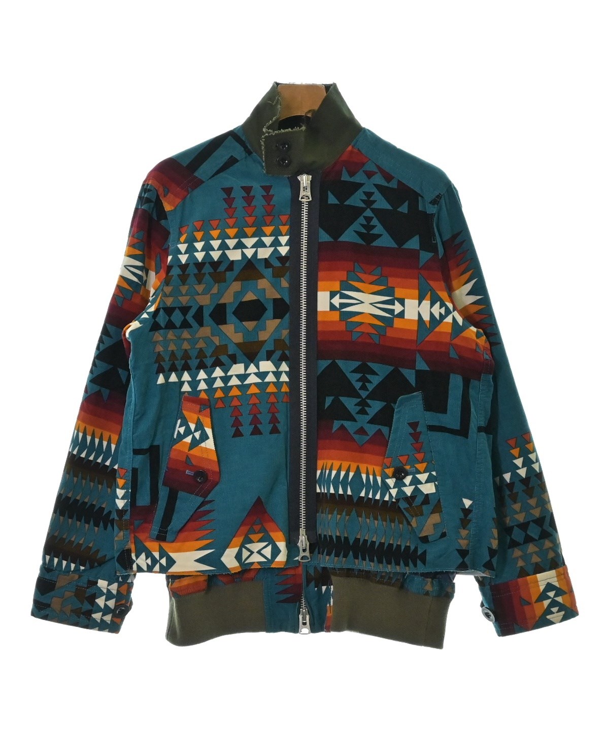 SACAI ブルゾン　スウィングトップ　チェック　水色 SACAI ブルゾン スウィングトップ チェック 水色 SACAI ブルゾン