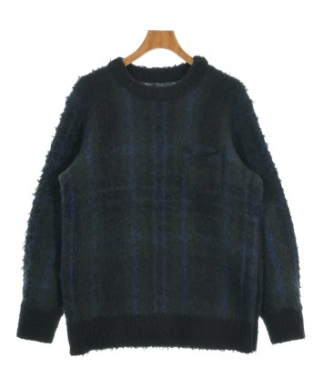 sacai サカイ ニット・セーター 1(S位) 紺xカーキxオレンジ等 【古着】【中古】 sacai - sacai サカイ ニット・セーター 1(S位) 紺xカーキxオレンジ等