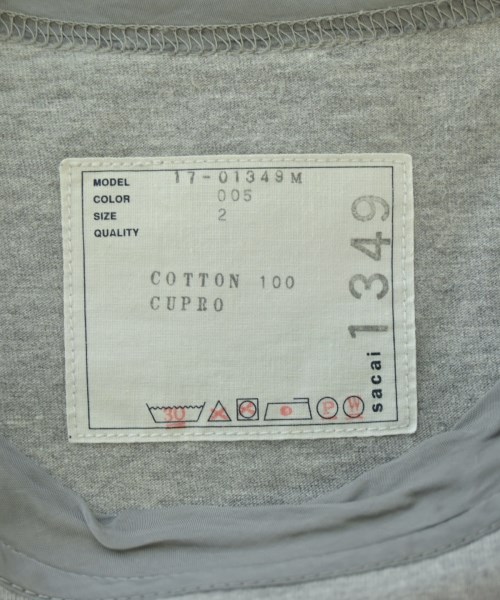 sacai（サカイ）Tシャツ・カットソー グレー サイズ:2(M位) メンズ/2200546179019
