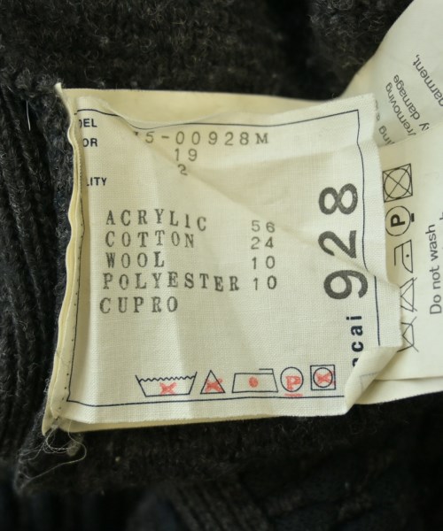 sacai（サカイ）ニット・セーター 黒 サイズ:2(M位) メンズ/2200620889254