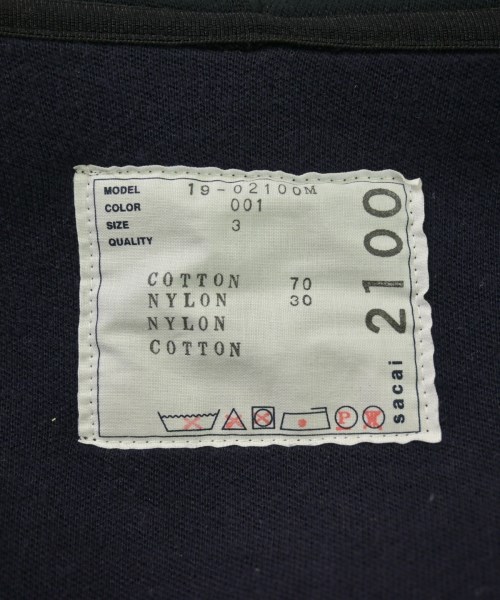 sacai（サカイ）パーカー 黒 サイズ:3(L位) メンズ/2200622117034