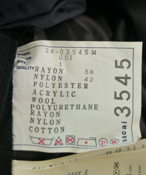 sacai（サカイ）ミリタリーブルゾン 黒 サイズ:1(S位) メンズ/2200622298030