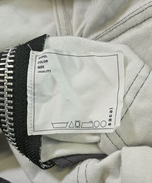 sacai（サカイ）デニムジャケット グレー サイズ:-(XL位) メンズ/2200619630010