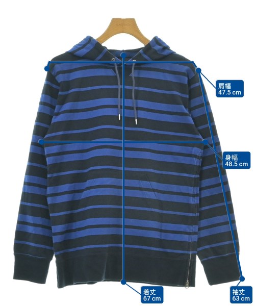 sacai（サカイ）パーカー 紺 サイズ:1(S位) メンズ/2200622458021