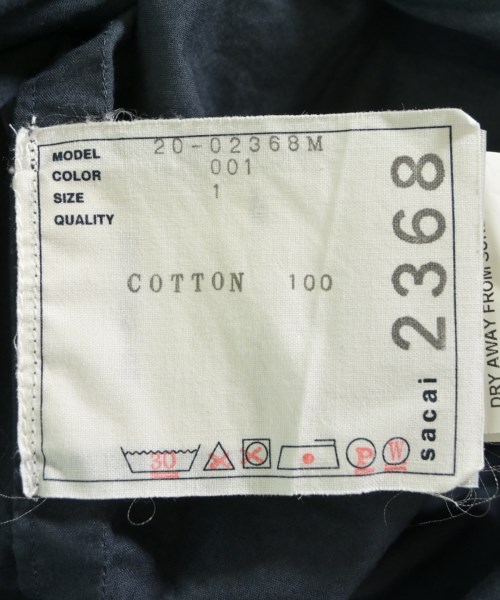 sacai（サカイ）カジュアルシャツ 紺 サイズ:1(S位) メンズ/2200622687032