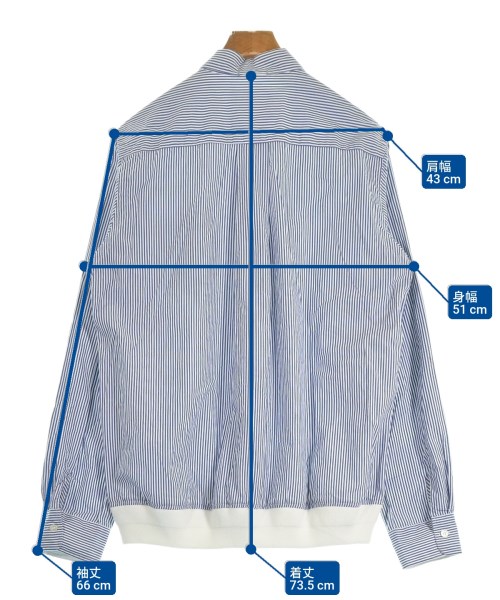 sacai（サカイ）カジュアルシャツ 青 サイズ:3(L位) メンズ/2200623264027