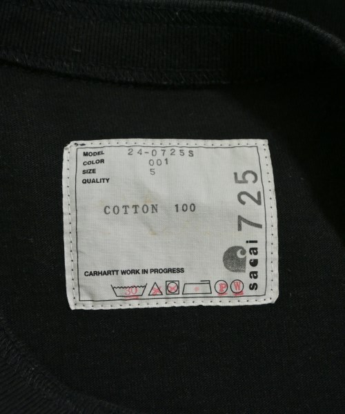 sacai（サカイ）Tシャツ・カットソー 黒 サイズ:5(XXL位) メンズ/2200624449027