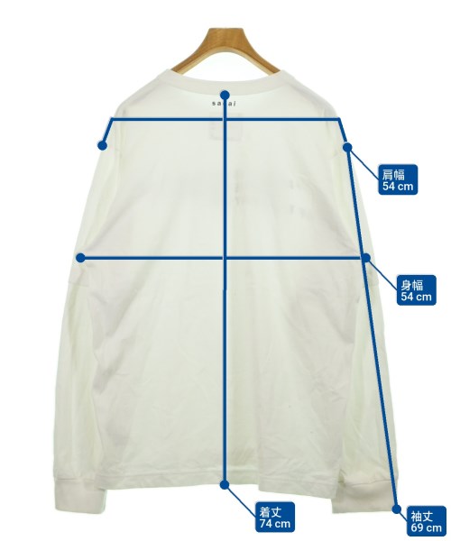 sacai（サカイ）Tシャツ・カットソー 白 サイズ:5(XXL位) メンズ/2200624449058