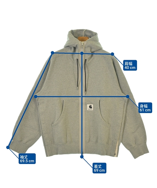 sacai（サカイ）パーカー グレー サイズ:3(L位) メンズ/2200625563012