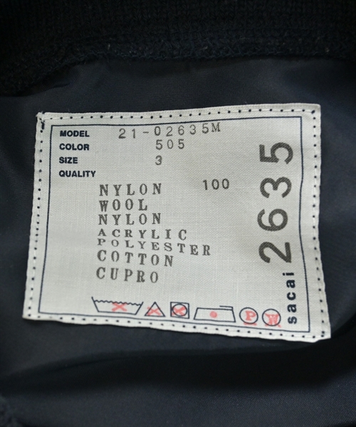 sacai（サカイ）ブルゾン 緑 サイズ:3(L位) メンズ/2200625934010