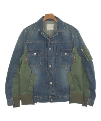 Sacai サカイ ニット ライダース ジャケット カーキ size 2 Sacai サカイ ニット ライダース ジャケット カーキ size 2 Sacai