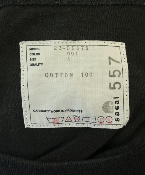 sacai（サカイ）Tシャツ・カットソー 黒 サイズ:4(XL位) メンズ/2200618360178