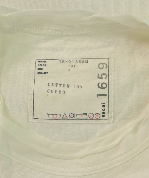 sacai（サカイ）Tシャツ・カットソー 白 サイズ:3(L位) メンズ/2200626147099