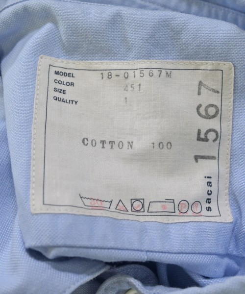 sacai（サカイ）カジュアルシャツ 青 サイズ:1(S位) メンズ/2200615338033