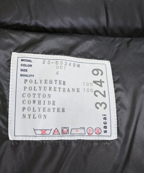 sacai（サカイ）ダウンジャケット/ダウンベスト 黒 サイズ:4(XL位) メンズ/2200627393013