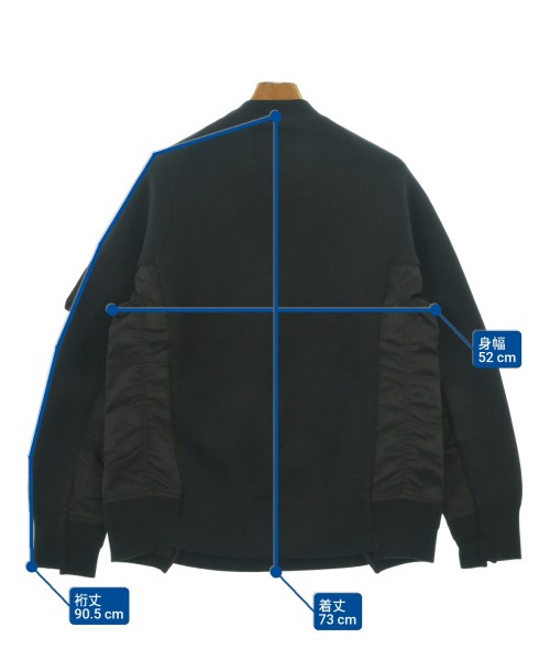 sacai（サカイ）スウェット 黒 サイズ:1(S位) メンズ/2200628227065