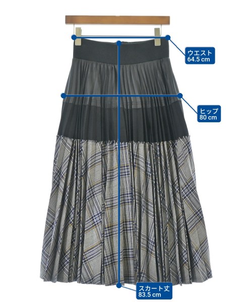 sacai（サカイ）ロング・マキシ丈スカート 黒 サイズ:1(S位) レディース/2200628532053
