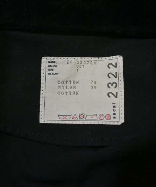 sacai（サカイ）その他 黒 サイズ:1(S位) メンズ/2200628535054