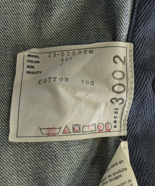 sacai（サカイ）カジュアルシャツ 紺 サイズ:2(M位) メンズ/2200628912084