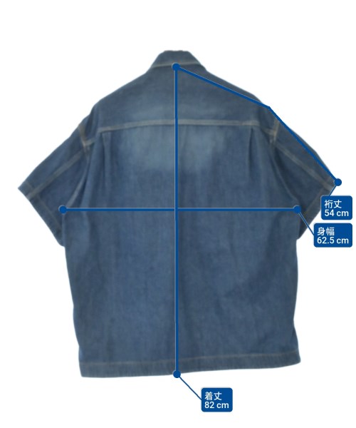 sacai（サカイ）カジュアルシャツ 紺 サイズ:2(M位) メンズ/2200628912084