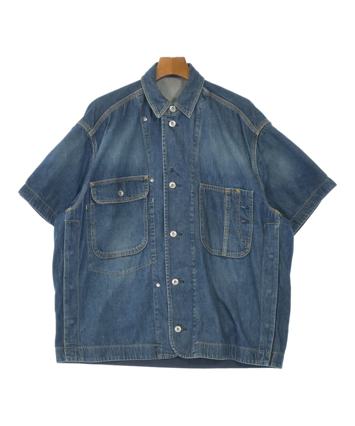 sacai（サカイ）カジュアルシャツ 紺 サイズ:2(M位) メンズ