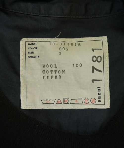 sacai（サカイ）カジュアルシャツ 黒 サイズ:3(L位) メンズ/2200628871114