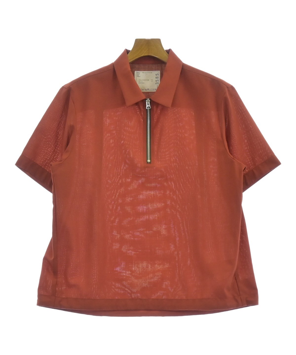 sacai サカイ ブラウス 1(S位) 赤x青(総柄)