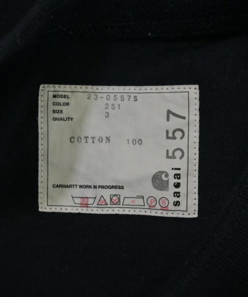 sacai（サカイ）Tシャツ・カットソー 黒 サイズ:3(L位) メンズ/2200629398023