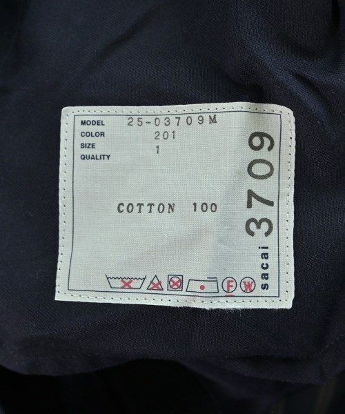 sacai（サカイ）スラックス 紺 サイズ:1(S位) メンズ/2200629398047