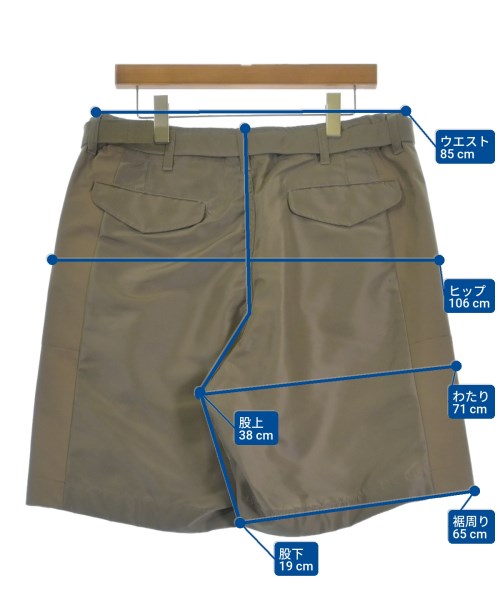 sacai（サカイ）ショートパンツ カーキ サイズ:3(L位) メンズ/2200629398054