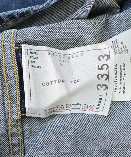 sacai（サカイ）カジュアルシャツ 青 サイズ:2(M位) メンズ/2200629713116