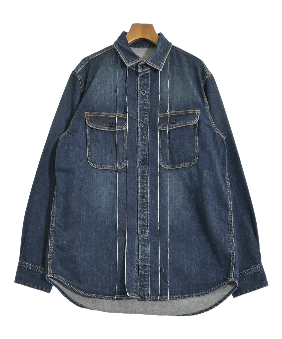 sacai（サカイ）カジュアルシャツ 青 サイズ:2(M位) メンズ