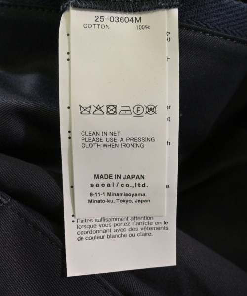 sacai（サカイ）チノパン 紺 サイズ:3(L位) メンズ/2200629713147