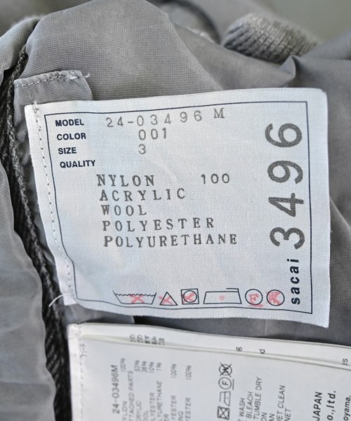 sacai（サカイ）ミリタリーブルゾン グレー サイズ:3(M位) メンズ/2200630293010