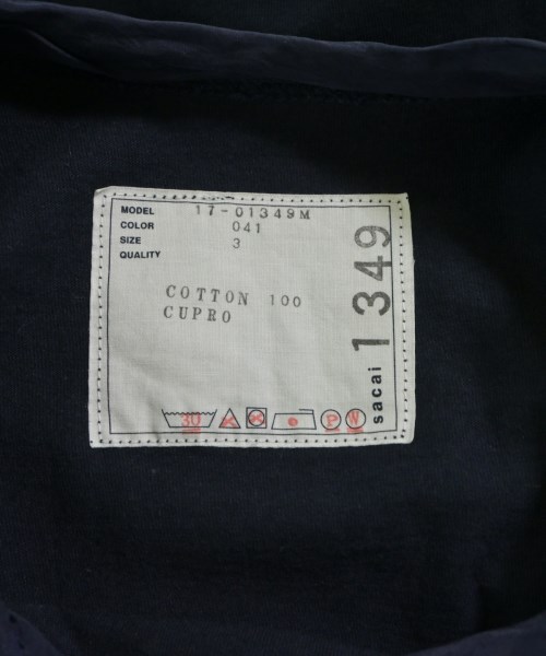 sacai（サカイ）Tシャツ・カットソー 紺 サイズ:3(L位) メンズ/2200630850053