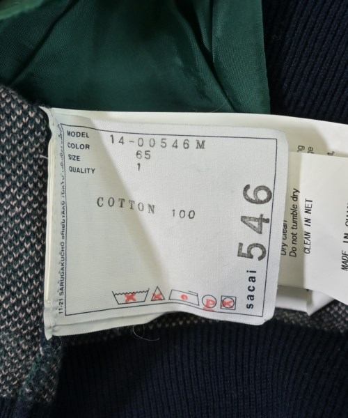 sacai（サカイ）カーディガン 紺 サイズ:1(S位) メンズ/2200626406028