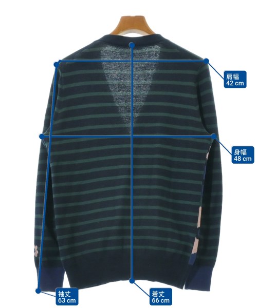 sacai（サカイ）カーディガン 紺 サイズ:1(S位) メンズ/2200626406028