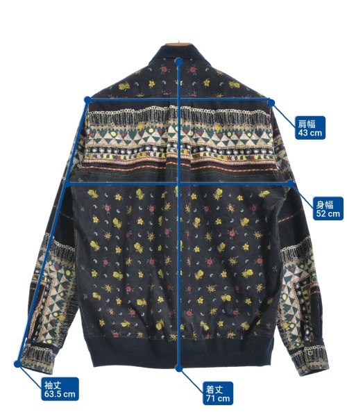 sacai（サカイ）カジュアルシャツ 紺 サイズ:2(M位) メンズ/2200631293057