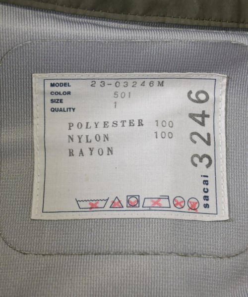 sacai（サカイ）モッズコート カーキ サイズ:1(S位) メンズ/2200631474029