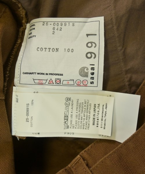 sacai（サカイ）チノパン 茶 サイズ:2(M位) メンズ/2200631694021