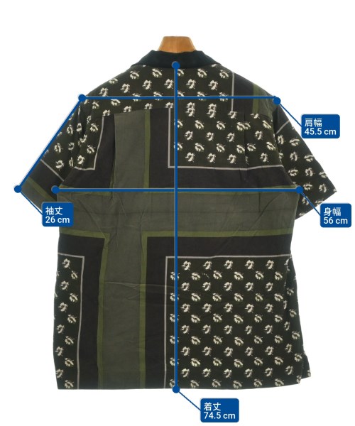 sacai（サカイ）カジュアルシャツ 緑 サイズ:2(M位) メンズ/2200609028070