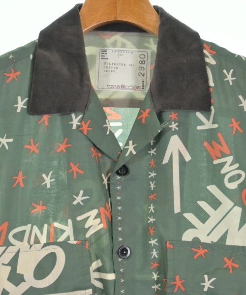 sacai（サカイ）カジュアルシャツ 緑 サイズ:1(S位) メンズ/2200609028087