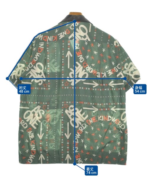 sacai（サカイ）カジュアルシャツ 緑 サイズ:1(S位) メンズ/2200609028087