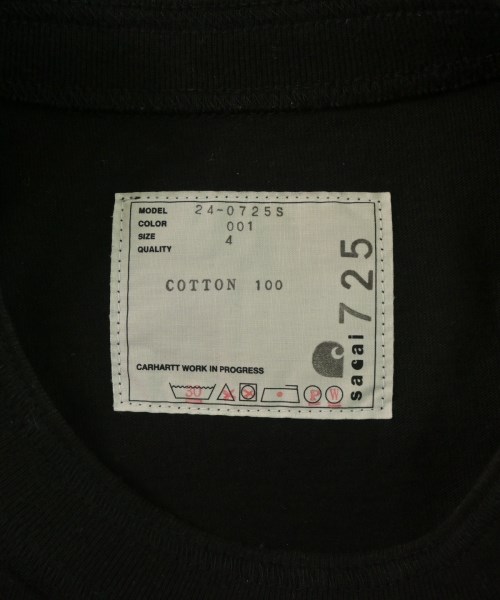 sacai（サカイ）Tシャツ・カットソー 黒 サイズ:4(XL位) メンズ/2200632506064
