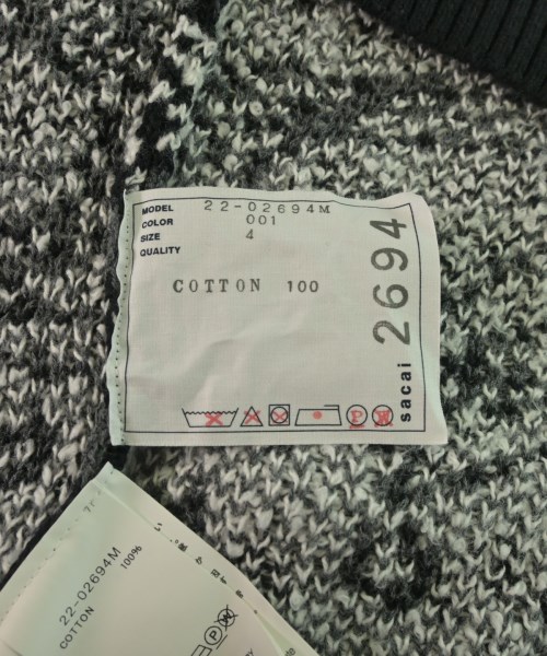 sacai（サカイ）ニット・セーター 黒 サイズ:4(XL位) メンズ/2200633442057